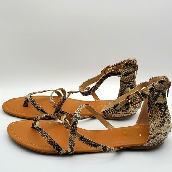 Faux Snake Skin Sandals. SIZE 12M. S860 - Picture 3 of 5